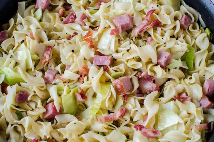 Haluski Recipe With Kielbasa Cabbage & Noodles with Ham (Haluski)