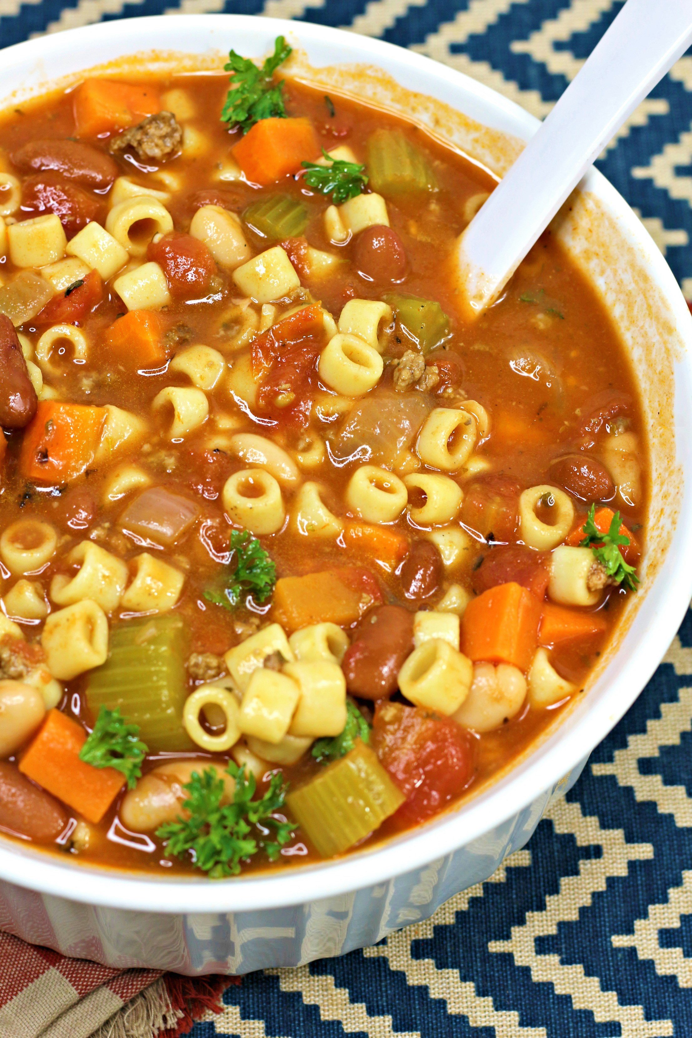 Italian Pasta Fagioli Soup Recipe