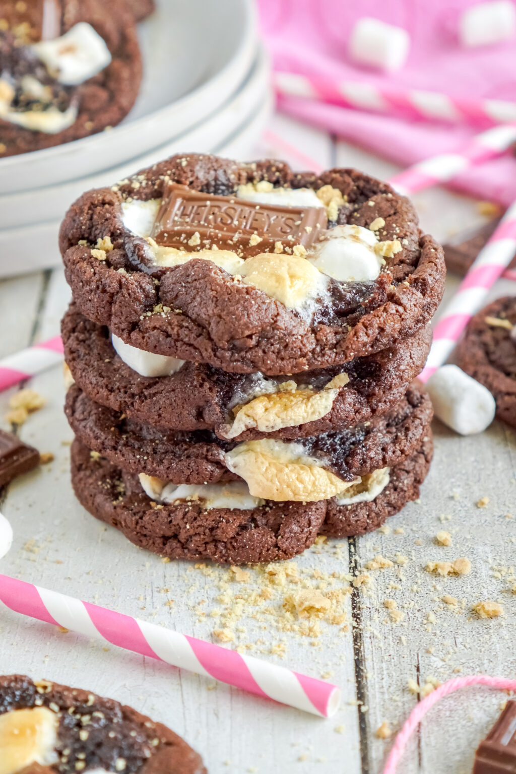 Hershey's Chocolate S'mores Cookies - My Incredible Recipes