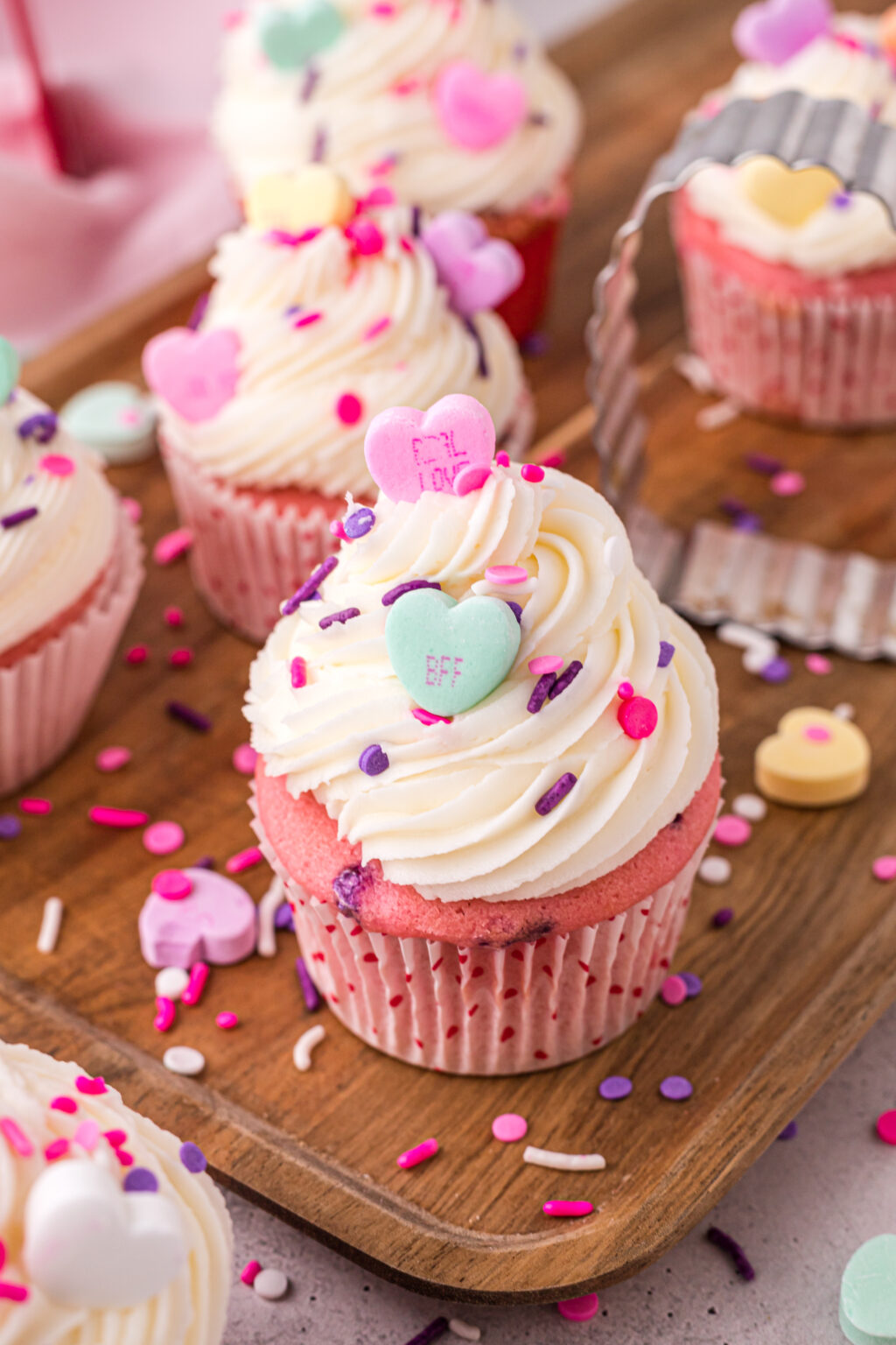 Pink Velvet Cupcakes with Vanilla Buttercream Frosting My Incredible