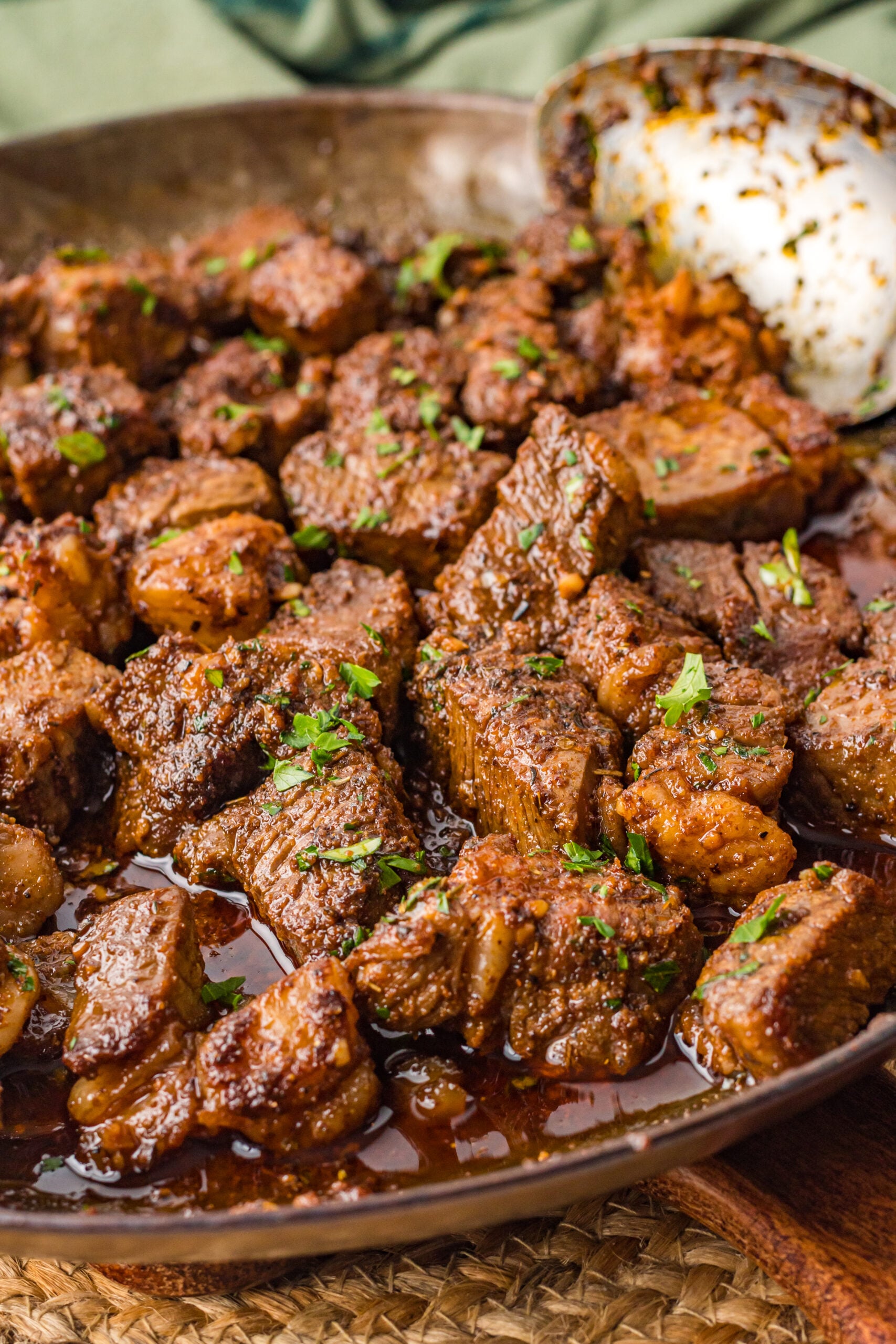 Cajun Garlic Butter Steak Bites