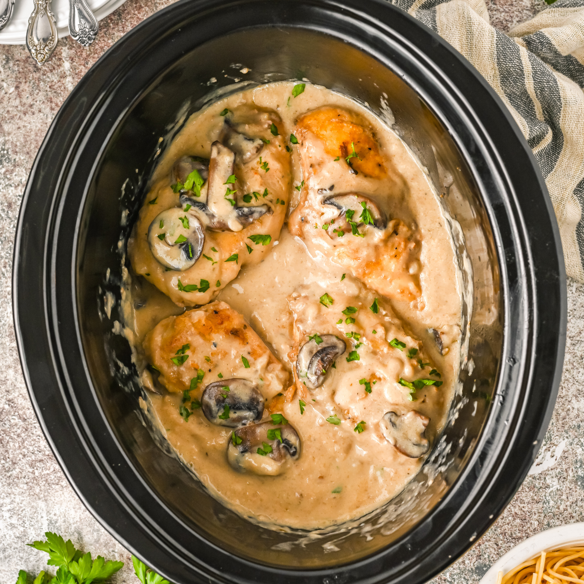 Slow Cooker Chicken Marsala