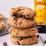 Kahlua Chocolate chip cookies stacked