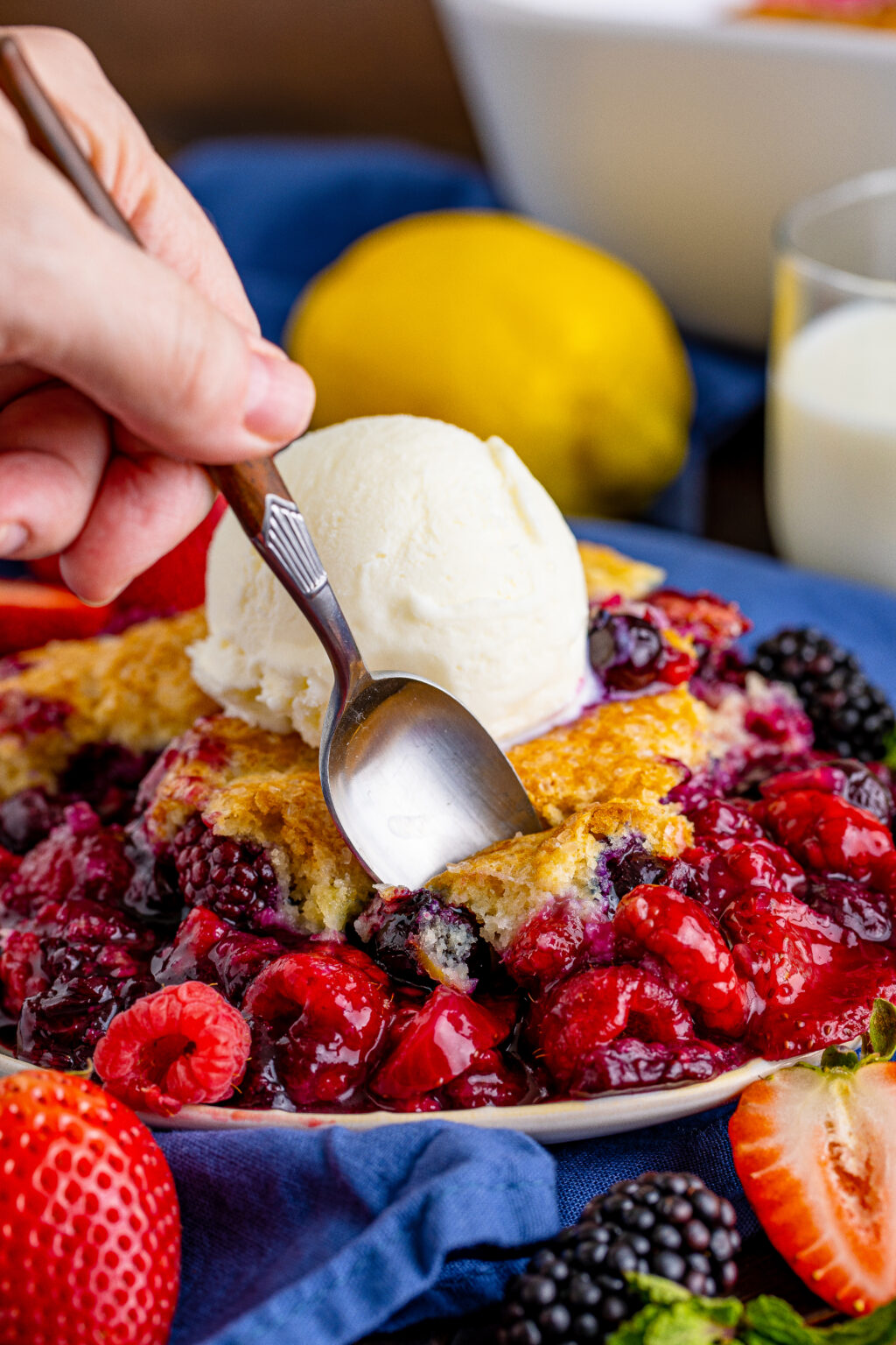 Mixed Berry Cobbler My Incredible Recipes