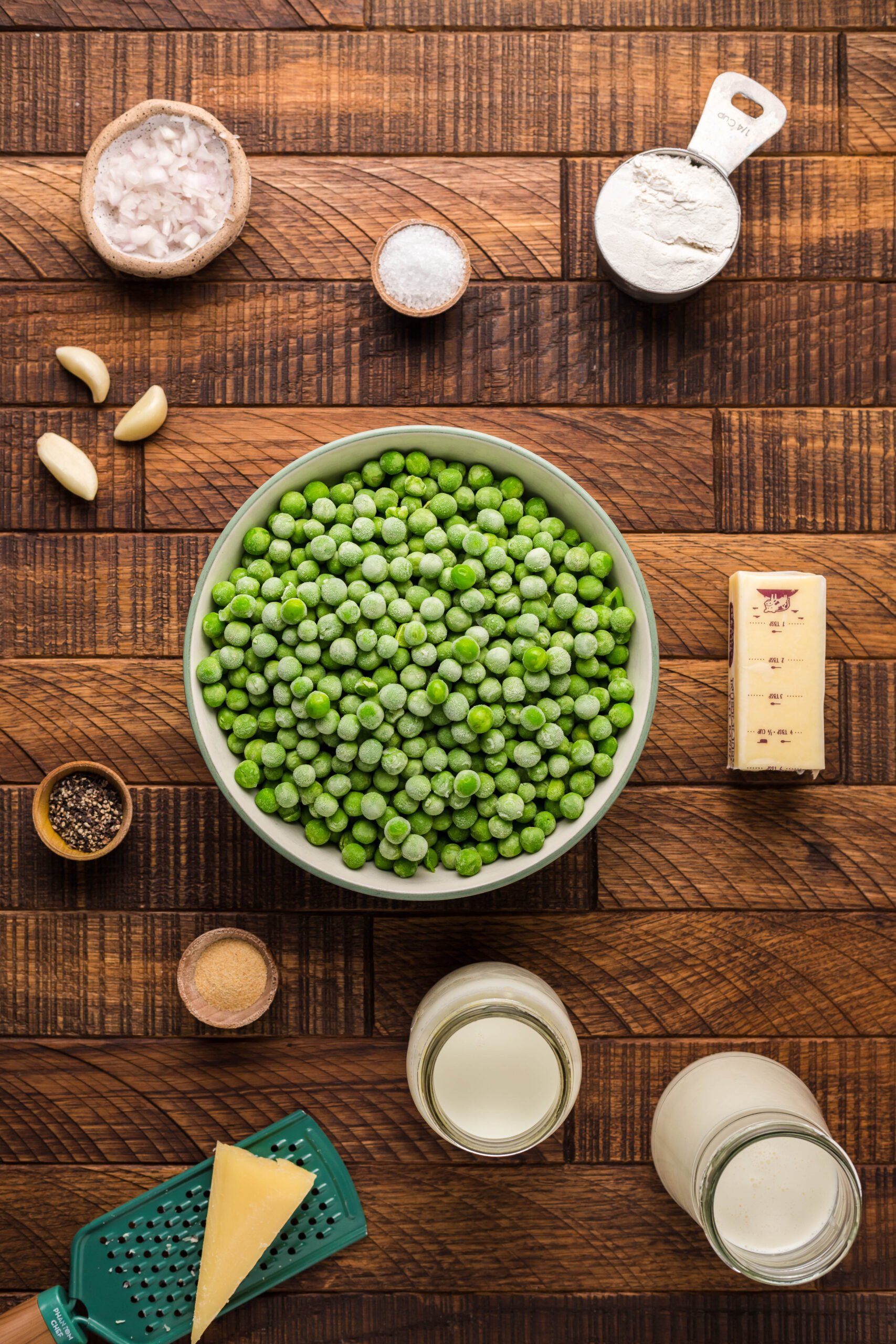 Overhead shot of all ingredients needed for this recipe. 