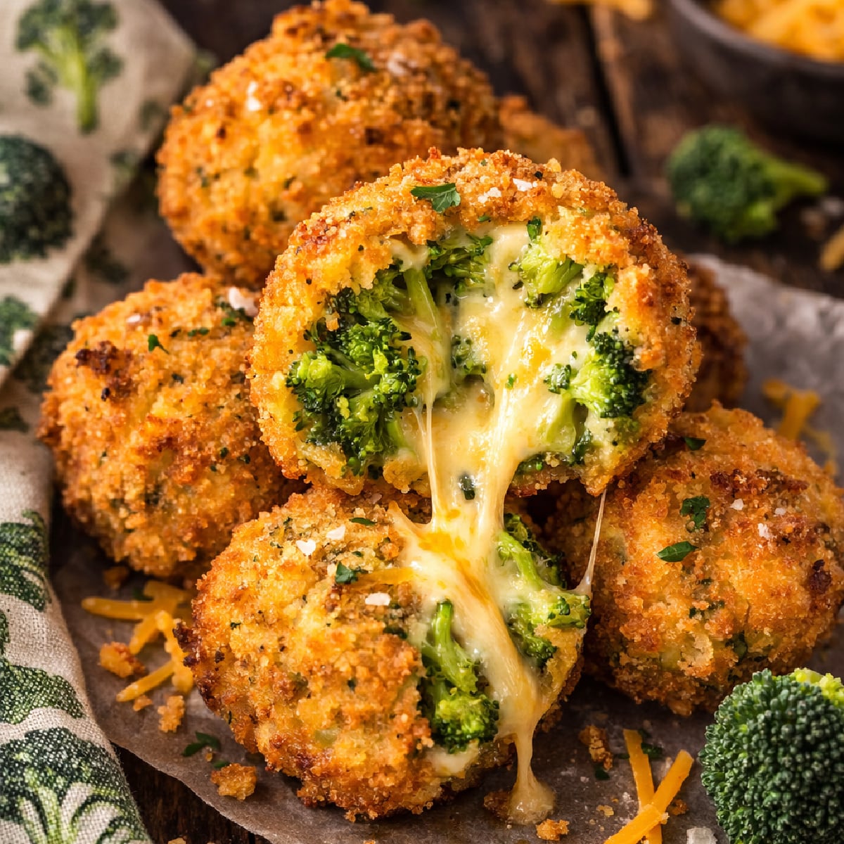 Cheesy Fried Broccoli Bites - My Incredible Recipes