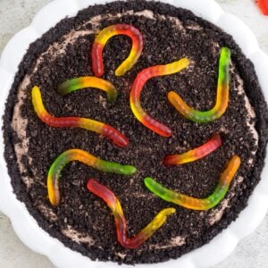 Dirt Pie overhead shot in a pan