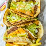 Big Mac Smash Tacos on a tray
