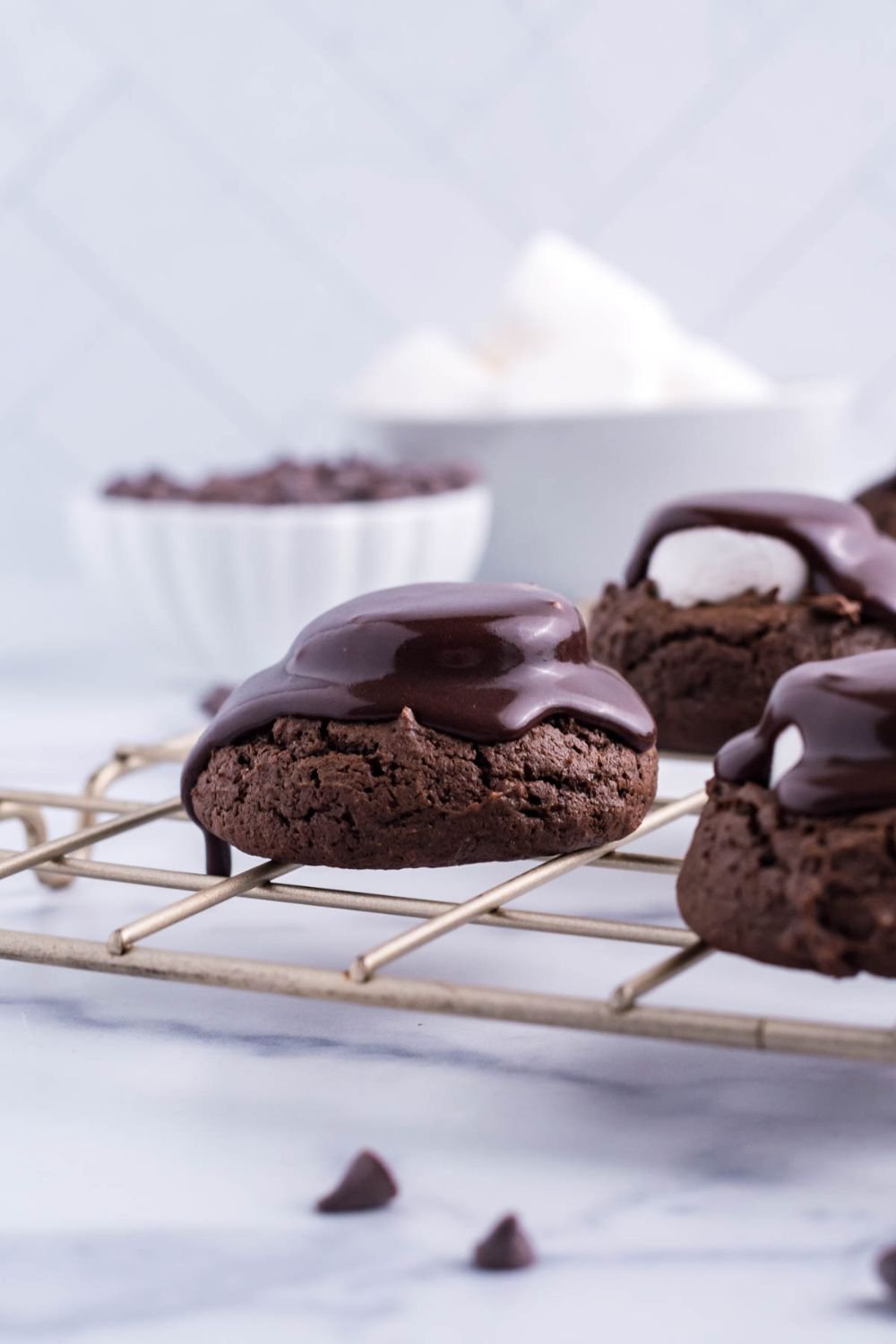 chocolate with marshmallow cookies