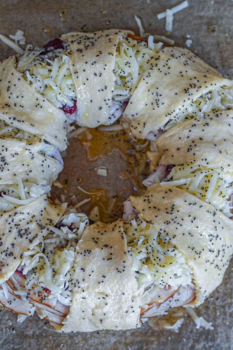 Turkey Crescent Roll Ring - My Incredible Recipes