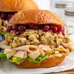 Leftover Turkey Sandwiches on table