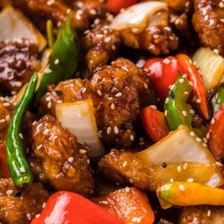 General Tso Chicken in a bowl