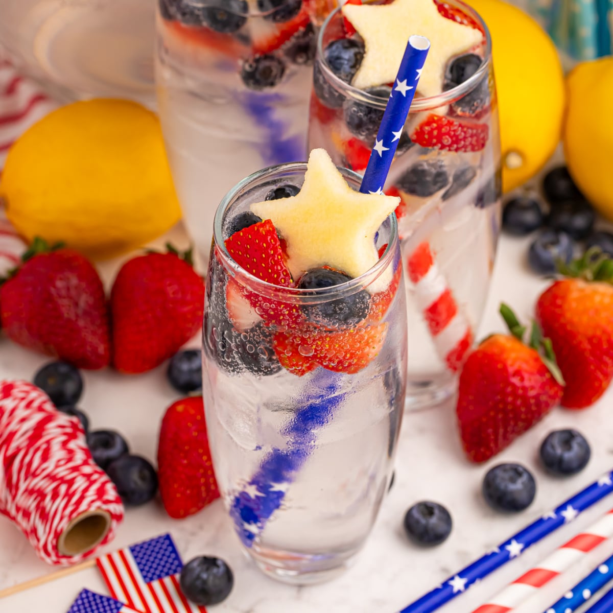 Patriotic Sparkling Lemonade