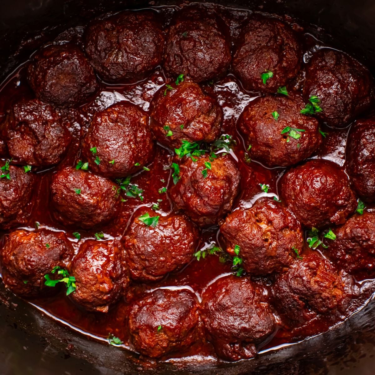Crockpot Homemade BBQ Meatballs