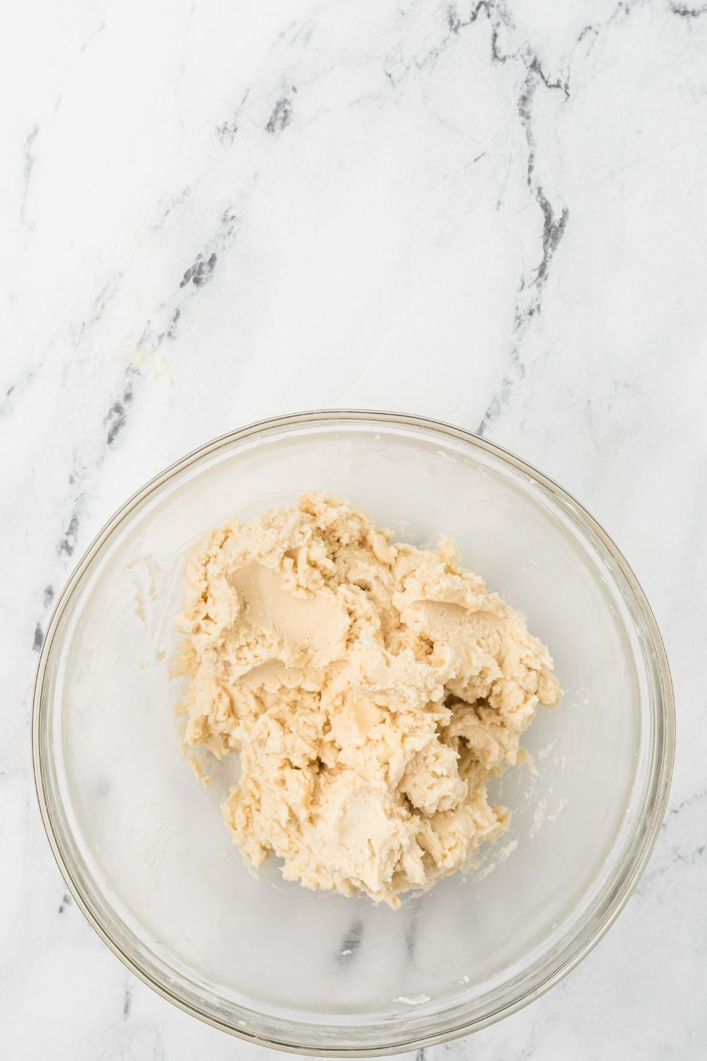 mixed Butter Cookie dough on table 
