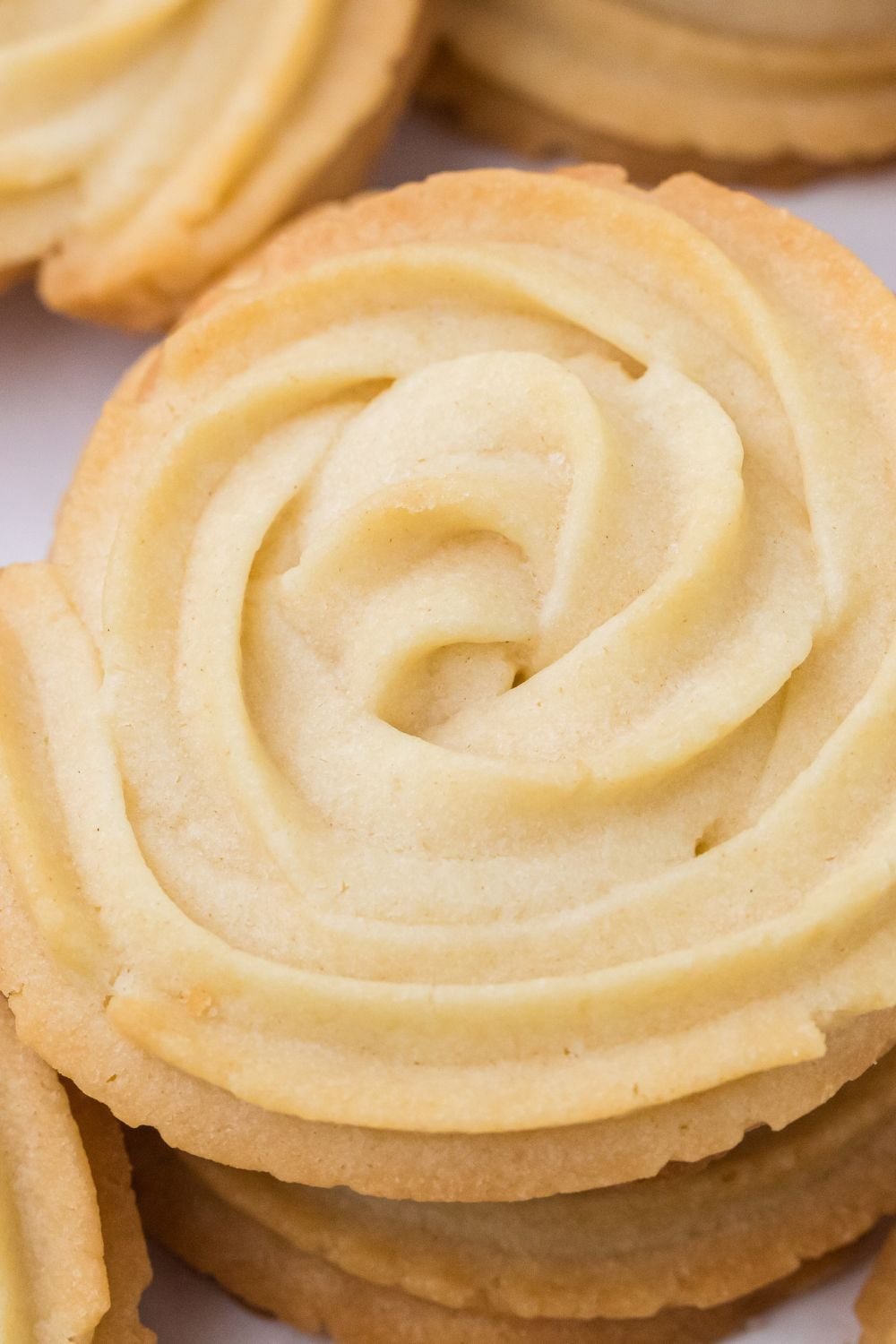 Butter Cookies laid out on table 