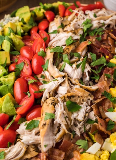 Cheesecake Factory Cobb Salad in a large salad bowl