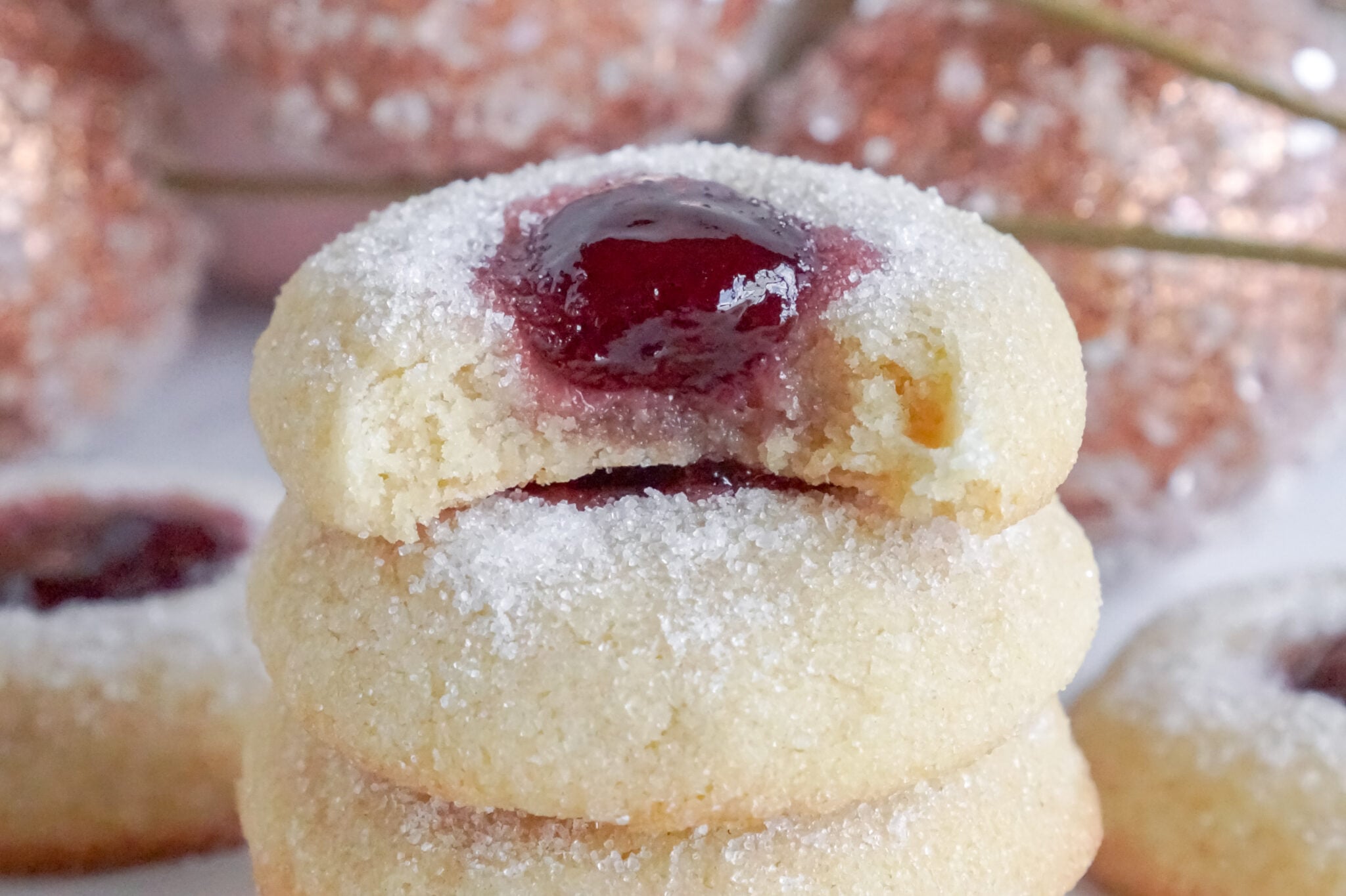 Raspberry Thumbprint Cookies – Soft, Buttery & Jam-Filled - My ...