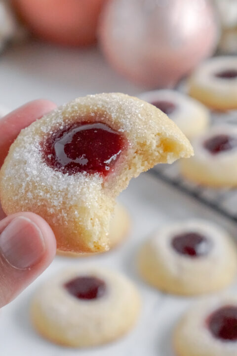 Raspberry Thumbprint Cookies – Soft, Buttery & Jam-Filled - My ...