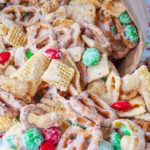 Christmas Crack on a white table