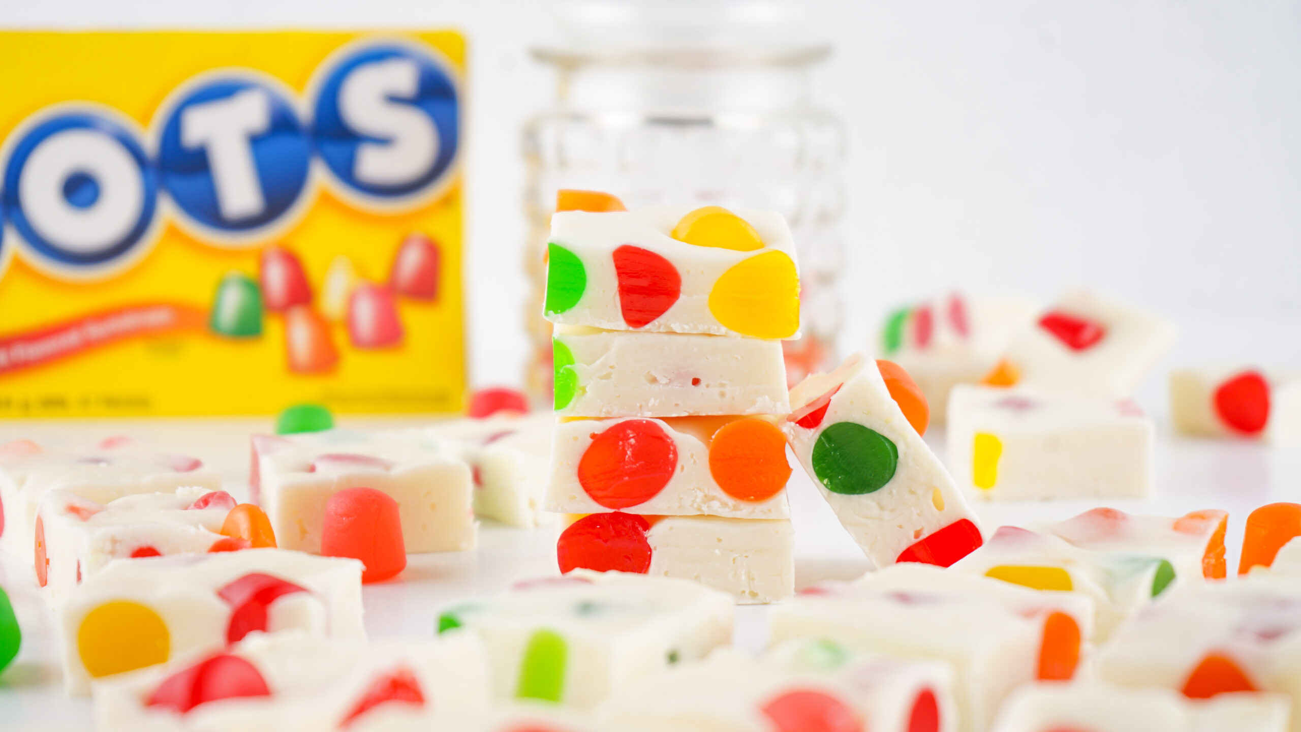 up close shot of the Christmas Gumdrop Nougat Candy 